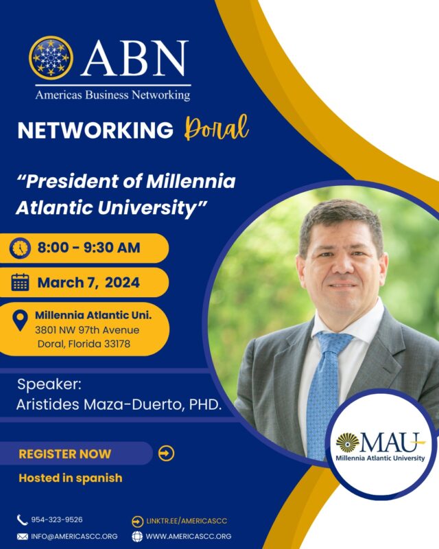 Inspiring Success: Dr. Aristides Maza-Duerto to Speak at Americas Business Network Breakfast